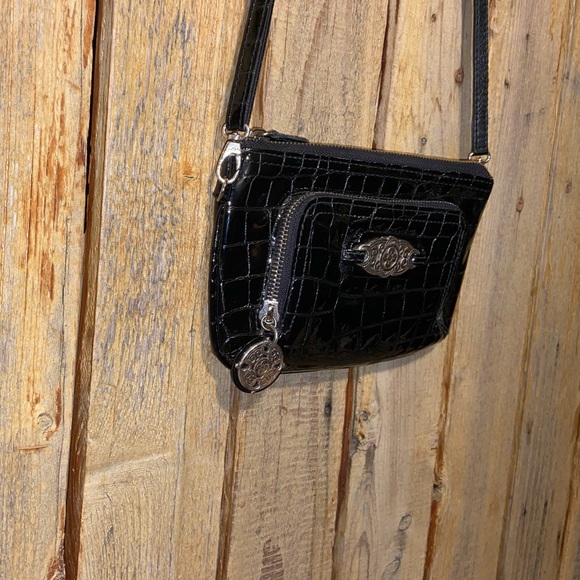 Brighton Black Patent Leather Crossbody - Picture 3 of 9
